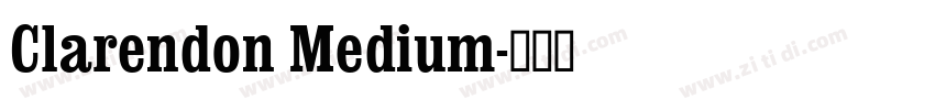 Clarendon Medium字体转换